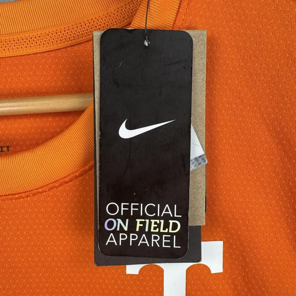 Nike Tennessee Volunteers Shirt Mens Large Orange NCAA Football Dri Fit On Field